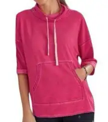 Sundance Bexley French Terry Short Sleeve Sweatshirt Funnel Neck