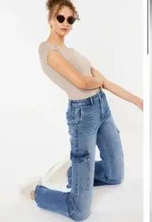 Kancan Aspen High Rise Wide Flare Jeans Women's 28