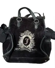 Vintage Y2K Juicy Couture velour mini black bag