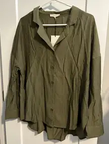 Promesa Olive Button Down Shirt