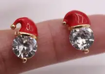 Festive Red Santa Hat Earrings