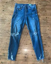 Bridge by Gly distressed cropped size 26 normcore jeans