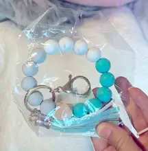 Expandable Key Chain Bracelet New Bangle Wristlet