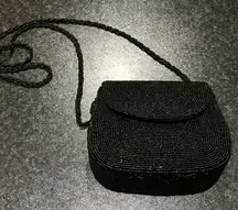 La Regale Black Beaded Handbag