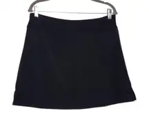 Ekouaer Black Athletic Skort Size XL Black Golf Skirt