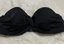 Black Strapless Bikini Top