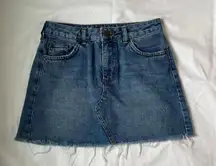 Denim Mini Skirt