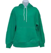 Everlane Womens Small 100% Organic Cotton The Track Hoodie Sweatshirt Green NWT