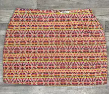 Glamorous Curve Colorful Woven Aztec Print Mini Skirt A16