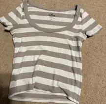 small stripe hollister top