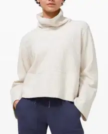 Lululemon Retreat Yourself Pullover Heathered Antique White XS/S