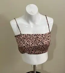 Reformation Leopard Print Crop Top