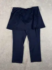 Sahalie Skirted Leggings M Women's Navy Athletic Workout Activewear Modest