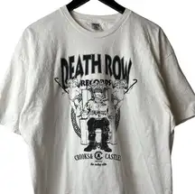 Crooks & Castles Death Row Records T Shirt White Large L Graphic Tee