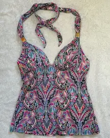 Victoria Secret swim tank top. Size XS. Ties at neck. Padded chest. Like new.