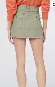 Frame Canterburry Denim mini skirt green back size 29/8