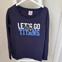 PINK Victoria’s Secret NFL Tennessee Titans Blue Pullover Sweatshirt SZ Large