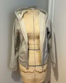 Uniqlo Gray Fleece Zip Up Size Small