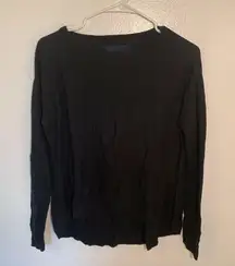 Calvin Klein Jeans Crewneck Sweater Black Ribbed