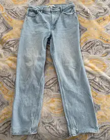 Abercrombie and Fitch 90s Straight Leg Ultra High Rise Curve Love Jean 31 12R