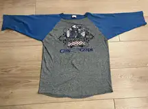 Vintage 60s Kentucky Wildcats Women’s Raglan Shirt Blue Gray Size S