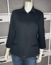 Crazy Horse By Liz Claiborne 3/4 Sleeve Blazer Jacket  Size 10P