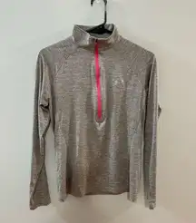 Pre-Owned SM Under Armour Grey/Pink Athletic Long Sleeve Shirt