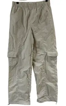 Wilo The Label Anthropologie Parachute Fly Cargo‎ Pants Womens Small Beige Tan
