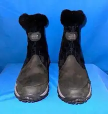 Women's The North Face Size 6 Bella Alta Black Suede & Leather Waterproof Boots