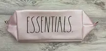 Pink "Essentials" Zip Top Travel / Makeup Bag Approximately 10" X 5"
