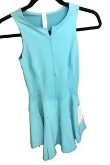 Lululemon Women's Everlux Short Lined Tennis Tank Dress Size 2 Color Teal Blue