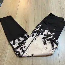 Asics Black and White Leggings tights
