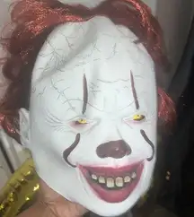 Horror Scary Clown Pennywise IT Full Mask for Halloween Cosplay