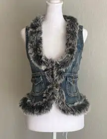 Guess Vintage  Jeans Women Vest Jean Jacket