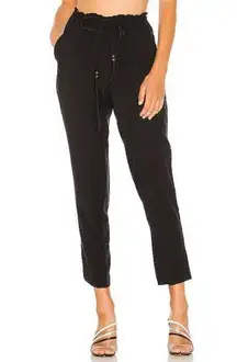 Black Paper Bag Pants