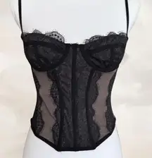 Out from Under Black Lace Bustier/Corset