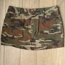 Urban Outfitters Camouflage Corduroy Mini Skirt