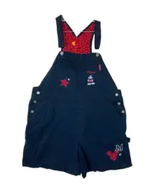 Vintage Mickey Shortalls women's 18/20 1x 2x navy blue red bandana travel overal