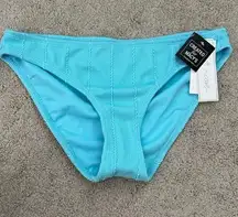 NWT Salt + Cove Textured Bikini Bottom Blue Large