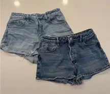 PacSun Lot of 2 Denim Blue Women's Shorts