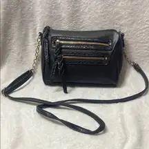 Black Leather Crossbody Bag