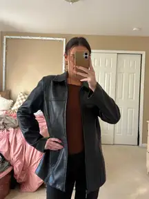 Nine West real Leather Jacket 