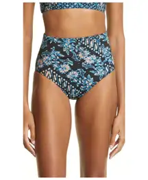 Ulla Johnson Zahara Paisley High Waist Bikini Bottoms Size Medium