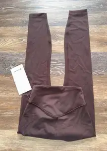 Lululemon Wunder Under Smoothcover High Rise 25” Espresso Size 0 NWT