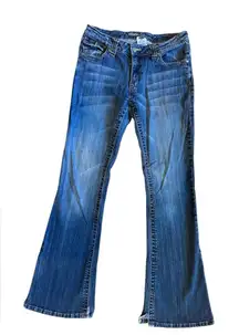 Revolt Jeans Co. Women’s Flare Leg Jeans Back Flap Pockets Size 9