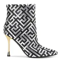 INC‎ International Concepts Rhinestone Embellished Pointed Toe Stiletto Booties