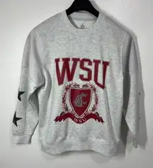 Gameday Couture Washington State Cougars WSU Small Sweatshirt Crewneck Gray‎