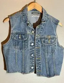 Breaker Light Blue Denim Vest Size L