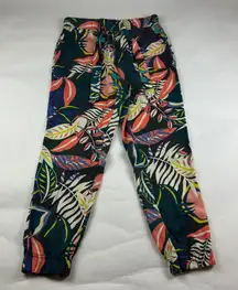 C&C California Bright Tropical Printed Tencel Jogger Pant L