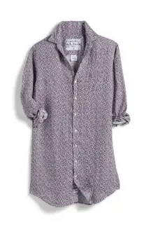 Frank And Eileen Mary Dress 100% Linen Floral Button Front Shirt